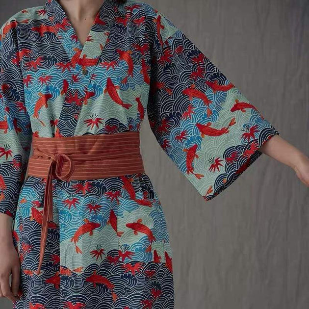 【eim】nuance line yukata Koi_Sea_Women_Casual_Yukata.