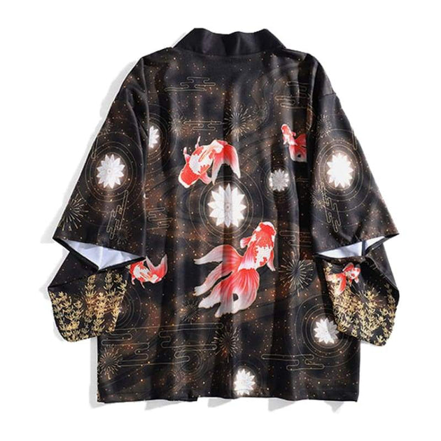 ジャケット・アウター juemi KIMONO Pillingless Cardigan GOKKILRW Mens Lightweight Japanese Style Kimono Jackets 3/4