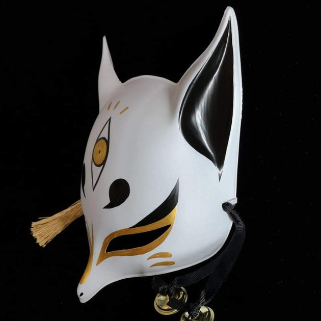 Long Ears Kitsune Fox Mask - The Third Eye in Red