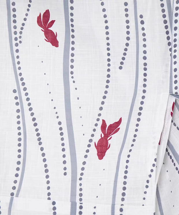 Foxtume Goldfish Women Summer Yukata Fabric