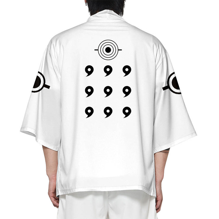 White Six Paths Kimono Cardigan