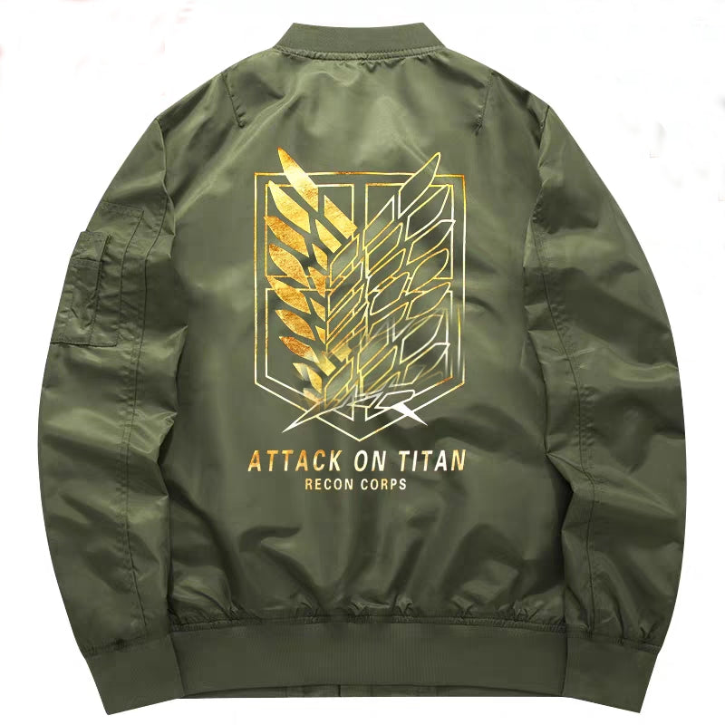 Attack On Titan Survey Corps Baseball Jacket Anime Outfits Foxtume