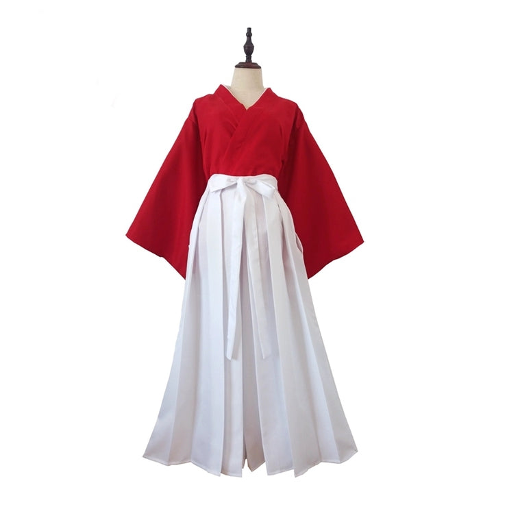 Red and White Hakama Set