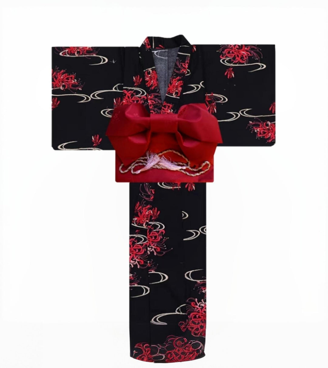 spider lily kimono Red Spider Lily Women Festival Yukata