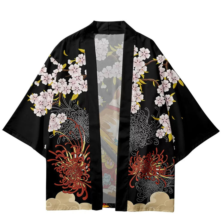 Sakura & Cat Kimono Cardigan