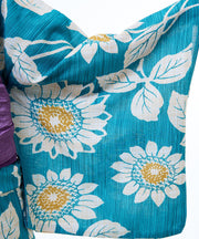 Turquoise Sunflower Women Festival Yukata