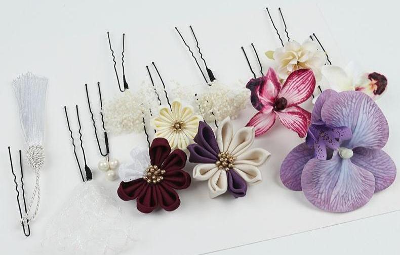 Japanese Ceremony Hair Accessories Set | Foxtume Kimono Shop