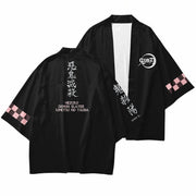 Black Demon Slayer Nezuko Kimono Cardigan