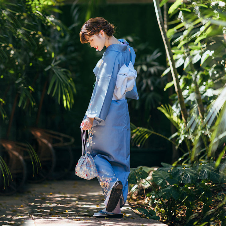 Morandi Blue Women Festival Yukata