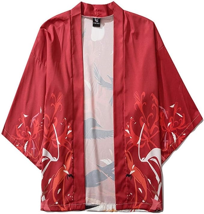 Red Raven Kimono Cardigan