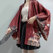Inari Festival Kimono Cardigan