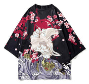 Sakura Crane Haori Kimono Jacket