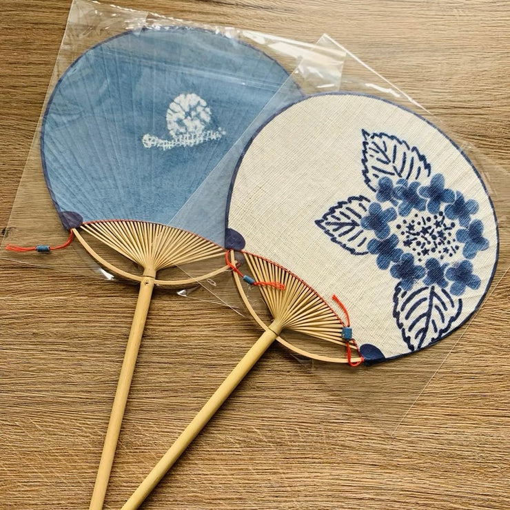 Hand Dyed Uchiwa Hand Fan 【Blossom】