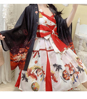 Lion Dance Kimono Cardigan