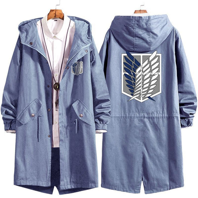 Attack On Titan Survey Corps Trench Coat | Anime Outfits | Foxtume