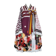 Arrow & Floral Prints Kimono Lolita Dress