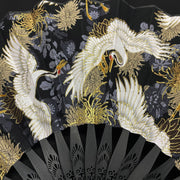 Japanese Folding Fan 【Flying Cranes】| Foxtume