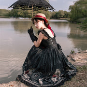 Birdcage Print Gothic Lolita Sleeveless Dress