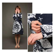 Yukata | Fish Scale Pattern Women Nightgown | Foxtume