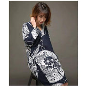 Yukata | Fish Scale Pattern Women Nightgown | Foxtume