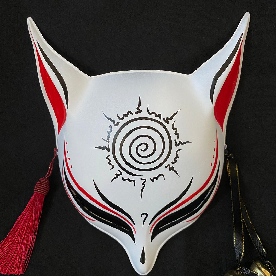 邦楽 tales MASCHERA Sharp Ears Kitsune Mask - Seal of Nine Tails | Foxtume