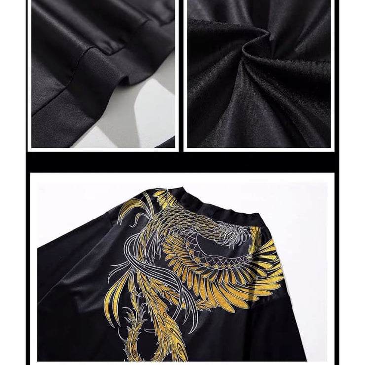 | Golden Phoenix Kimono Shirt | Foxtume