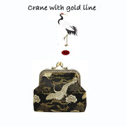 Fabric Craft | Gorgeous Crane Buckle Coin Purses Vintage Pouch | Foxtume