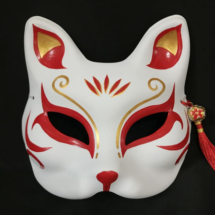 Kitsune Mask | Half Face - Oriental Beauty | Foxtume