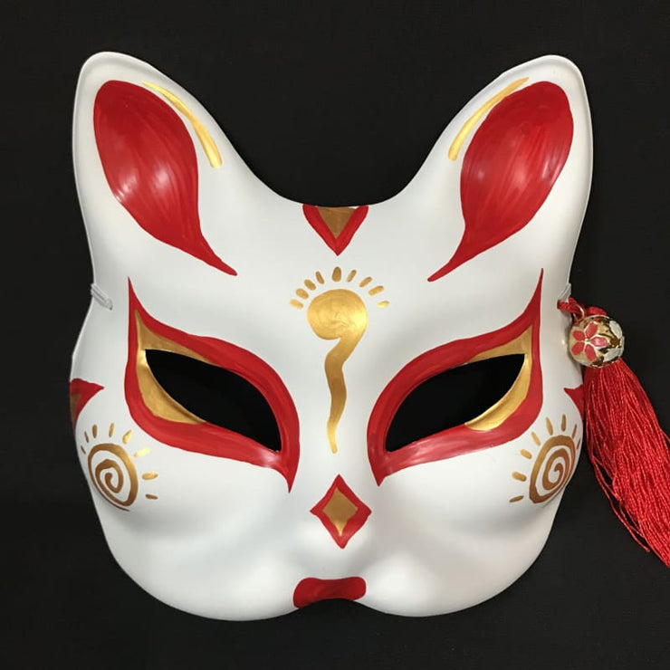 Kitsune Mask | Half Face - Sunshine | Foxtume