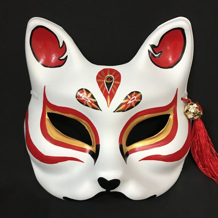 Kitsune Mask | Half Face - The Jades | Foxtume