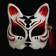 | Half Face Kitsune Mask - The Vampire | Foxtume