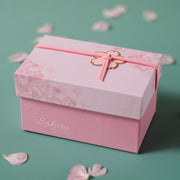 Music Box | Handmade Japanese Kimono Rabbit - Simple Red Sakura | Foxtume