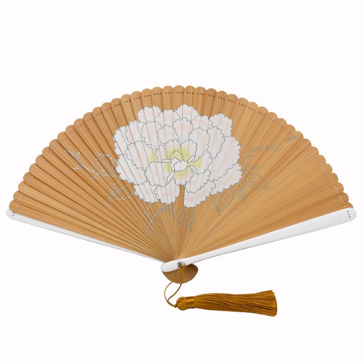 Japanese Folding Fan 【Peony Blossom】