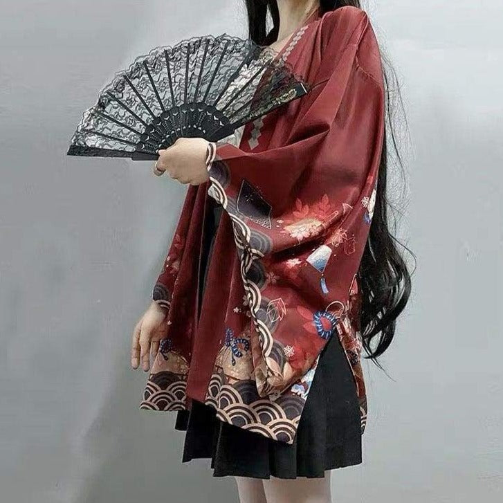 Haori - Inari Festival Kimono Cardigan【new Item⭐️】 - Foxtume