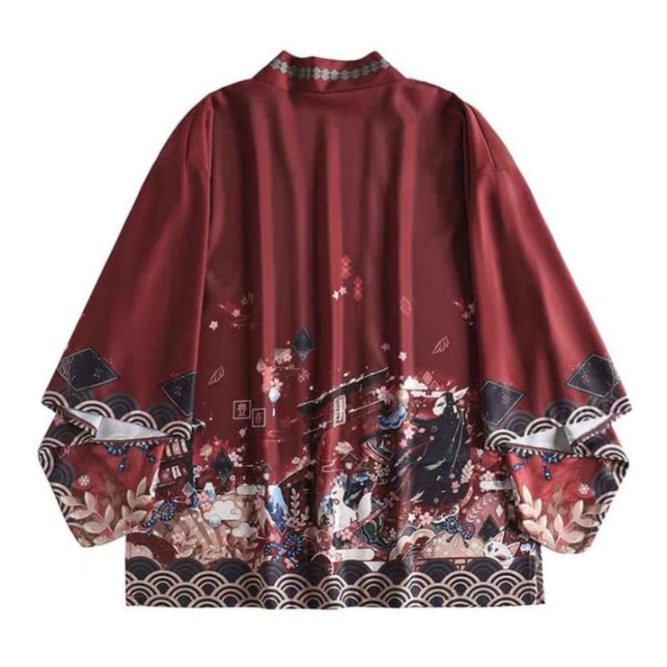Haori - Inari Festival Kimono Cardigan【new Item⭐️】 - Foxtume