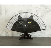 Japanese Folding Fan 【Kawaii Cat】