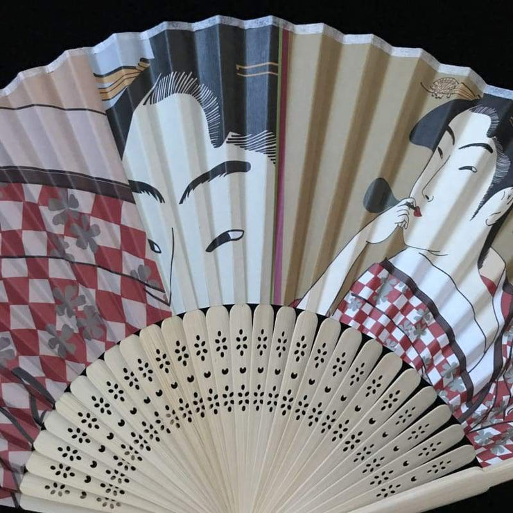 J-Life International Traditional Hand Fan Kabuki