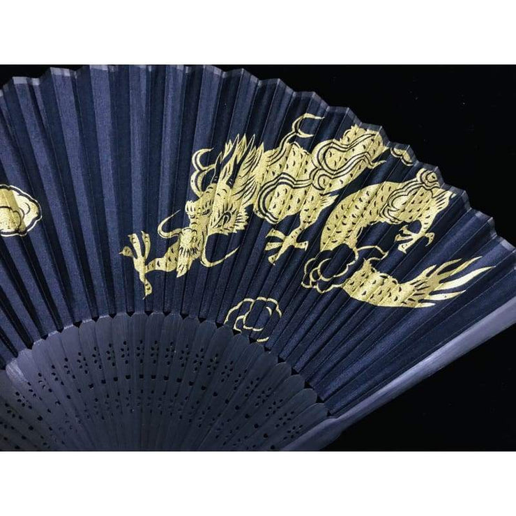 Hand Fan | Japanese Folding - Golden Dragon | Foxtume