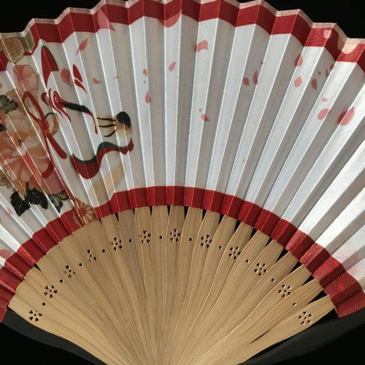 Hand Fan | Japanese Folding - Kitsune Mask | Foxtume
