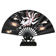 Japanese Folding Fan - Blossom and Nine-tailed