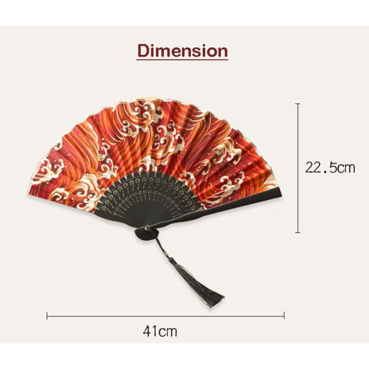 Hand Fan | Japanese Folding - Ocean | Foxtume