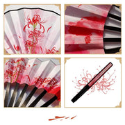 Hand Fan - Japanese Folding - Spider Lily【new Item⭐️】 - Foxtume