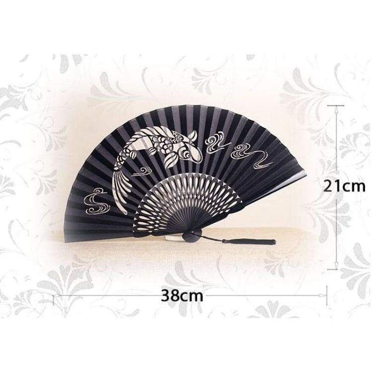 Hand Fan | Japanese Folding - Transparent Koi | Foxtume