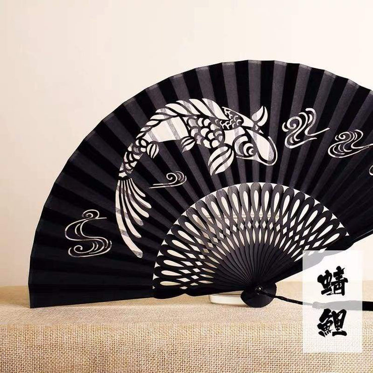 Hand Fan | Japanese Folding - Transparent Koi | Foxtume