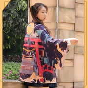 Haori | Japanese Shrine Kimono Cardigan | Foxtume