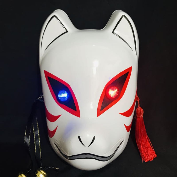 Kitsune Mask | Blue & Red Lighting Eyes | Foxtume