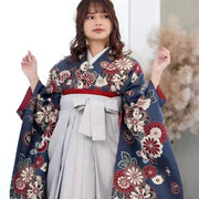 Blue Kimono & Hakama Set