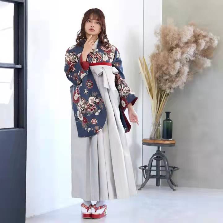 Blue Kimono & Hakama Set