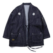 Haori | Men Denim Kimono Jacket | Foxtume