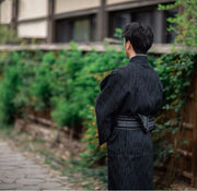 Men Wave Pattern Festival Wear Yukata